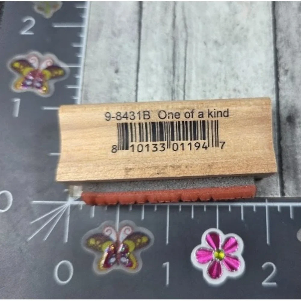 Amuse You Are One Of A Kind Print Lowercase Rubber Stamp Wood #H52